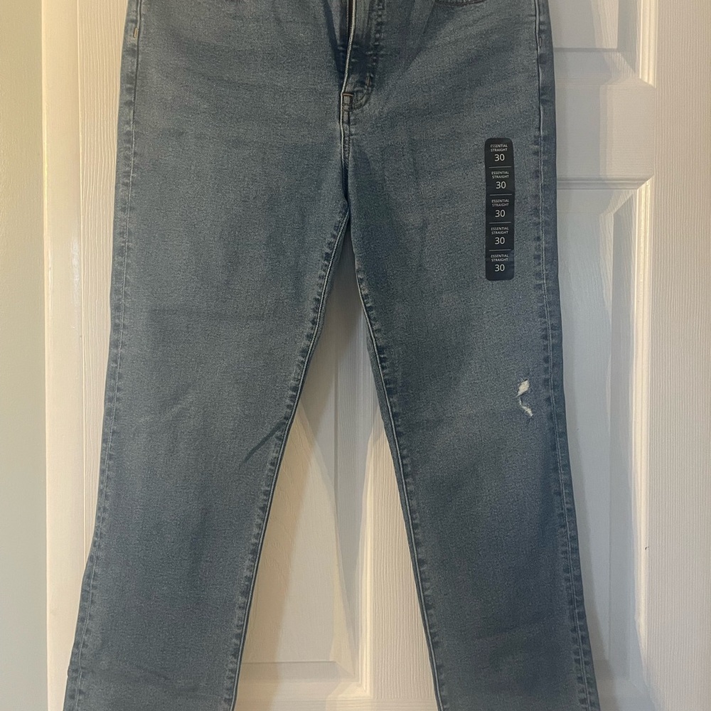 J.Crew  Essential Straight Jeans - Light Blue